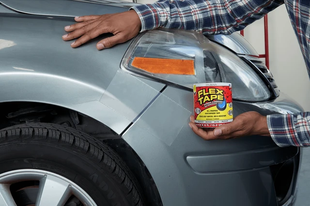 Alt view image 2 of 6 - Flex Tape Automotive Strong Rubberized Waterproof Tape, 4In X 5Ft, Black
