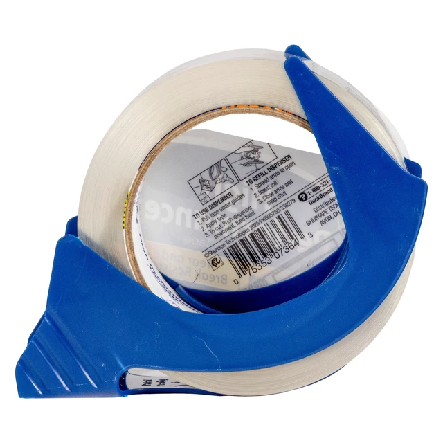 Alt view image 2 of 6 - Duck Brand High Performance Packing Tape With Dispenser, Clear, 1.88In.x60Yd.