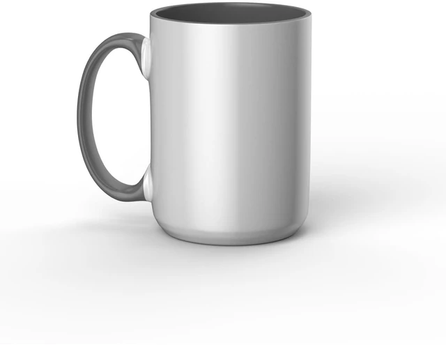 Main image of Cricut Beveled Blank Mug, White/Gray