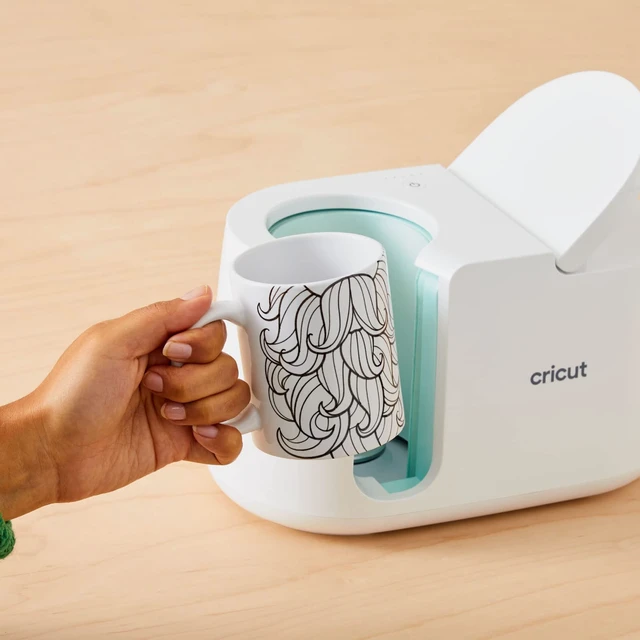 Alt view image 2 of 6 - Cricut Beveled Blank Mug, White/Gray