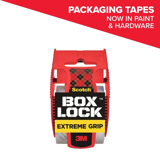 Alt view image 5 of 6 - 2 Pack Scotch Box Lock Packaging Tape, Clear, 1.88In x 25.6Yd, 1.5In Core