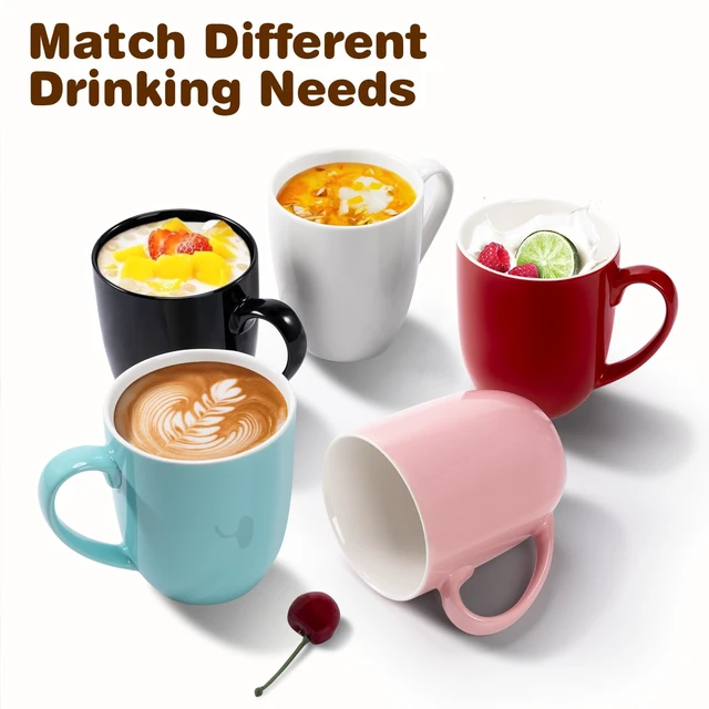 Alt view image 6 of 7 - Large Ceramic Coffee Mug 16oz(475ml) Red 1 Pack