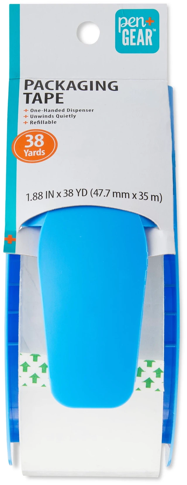 Main image of Pen+Gear Packaging Tape with One-Handed Dispenser, Clear, 1.88 in x 38 Yds