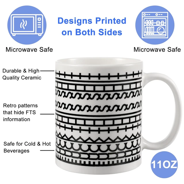 Alt view image 4 of 6 - Hidden Message Ceramic Coffee Mug, Funny Gag Gift for Men Women, White Elephant Office Prank for Coworkers Coffee Lover