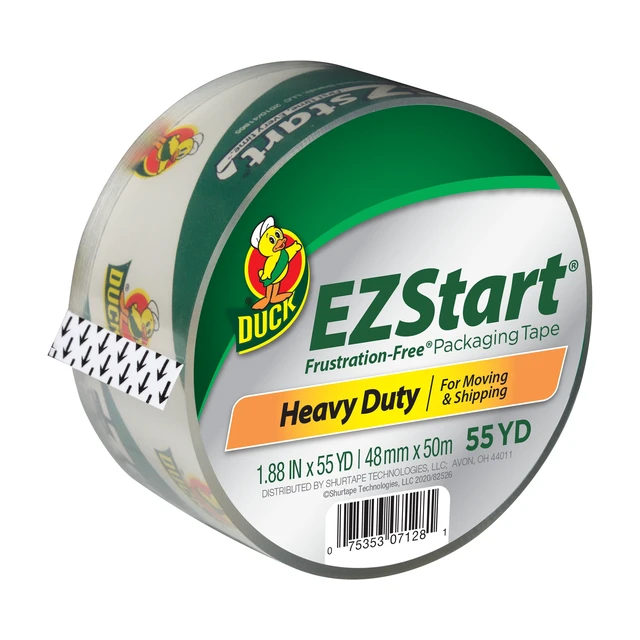 Alt view image 5 of 5 - Duck EZ Start Packaging Tape (2 Pack), 1.88in x 55yd, Clear