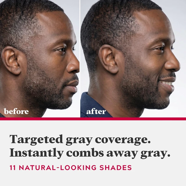 Alt view image 5 of 6 - Just for Men Touch of Gray Men's Hair Color Kit with Comb Applicator for Easy Application