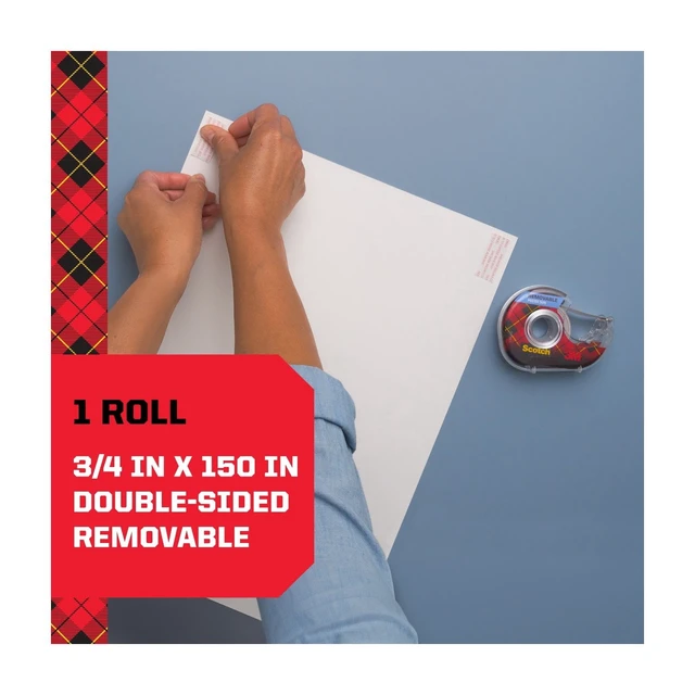 Alt view image 3 of 6 - Scotch Removable Poster Tape Clear 3/4in x 150in 1 Roll