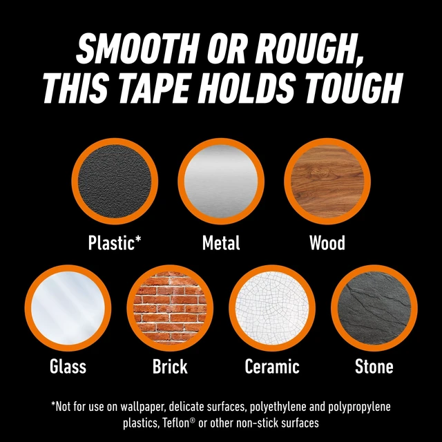 Alt view image 3 of 5 - Gorilla Clear Mounting Tape 60in Roll