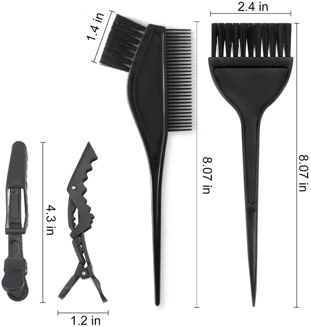 Alt view image 2 of 7 - Yexixsr 5Pcs Hair Bleach Kit with Dye Brush, Color Bowl, Hair Clips