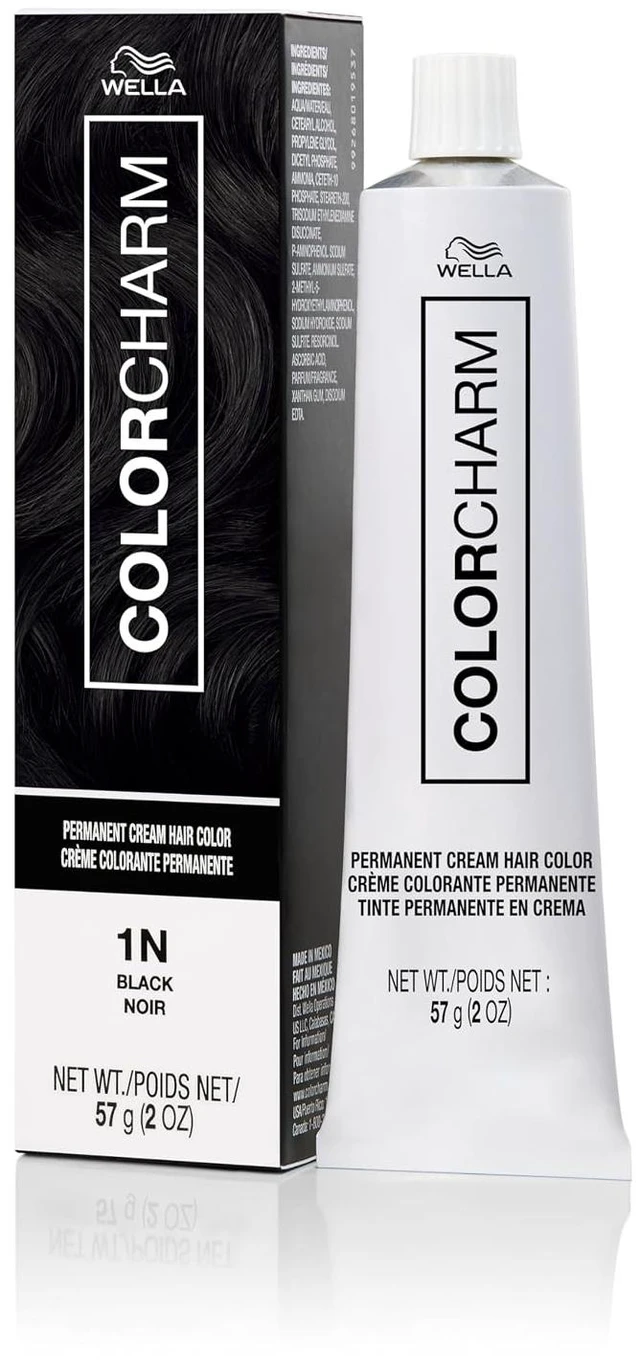 Main image of COLORCHARM Permanent Cream Hair Dye - Darkest Colors, 100% Gray Coverage
