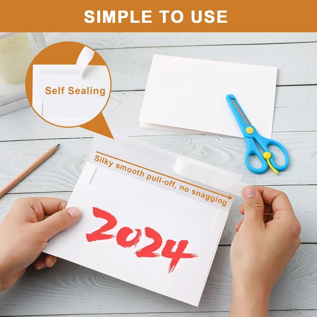 Alt view image 7 of 7 - Silunkia 20 Pack White Blank Greeting Cards with Envelopes 5x7