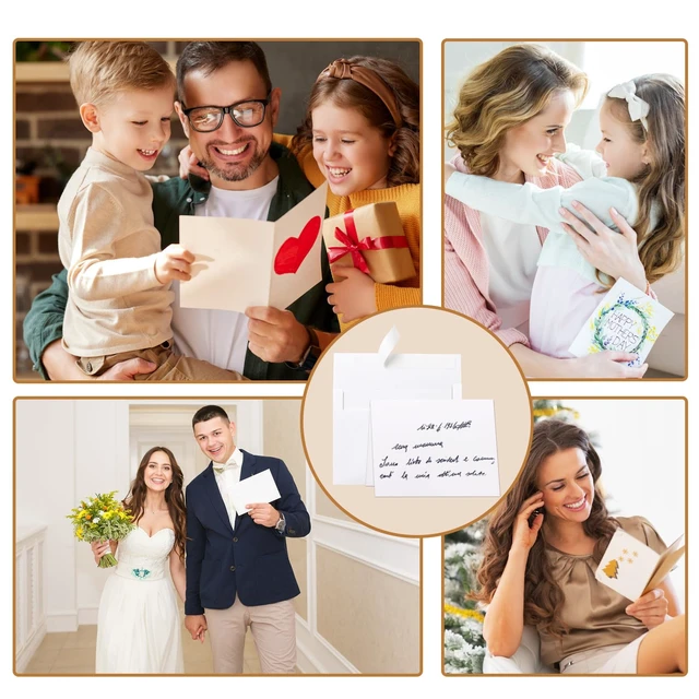 Alt view image 3 of 7 - Silunkia 20 Pack White Blank Greeting Cards with Envelopes 5x7