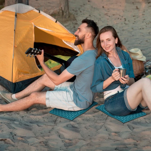 Alt view image 6 of 7 - Foldable Waterproof IXPE Foam Seat Pad for Camping, Hiking, Picnic, Stadium, Backpacking and Bleachers
