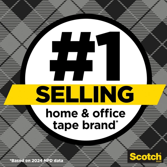 Alt view image 5 of 6 - Scotch Double Sided Permanent Tape, Transparent, 1/2in x 300in, 1 Dispenser