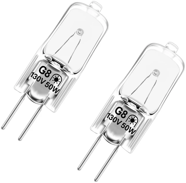 Main image of Podoy 130V 50W G8 Microwave Bulbs WB08X10051 WB08X10057, 2 Pack