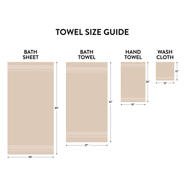 Alt view image 4 of 6 - Mainstays Basics 6-Piece Tan Bath, Hand and Washcloth Set