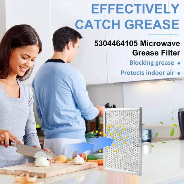Alt view image 2 of 6 - 5304517871 WB06X10608 5304464105 5304509444 Microwave Vent Filter