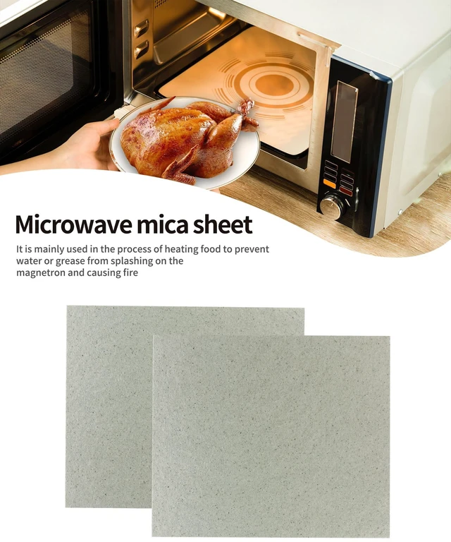 Alt view image 3 of 5 - 2 Pcs Universal Mica Sheets Waveguide Covers for Microwave Oven 150x120mm