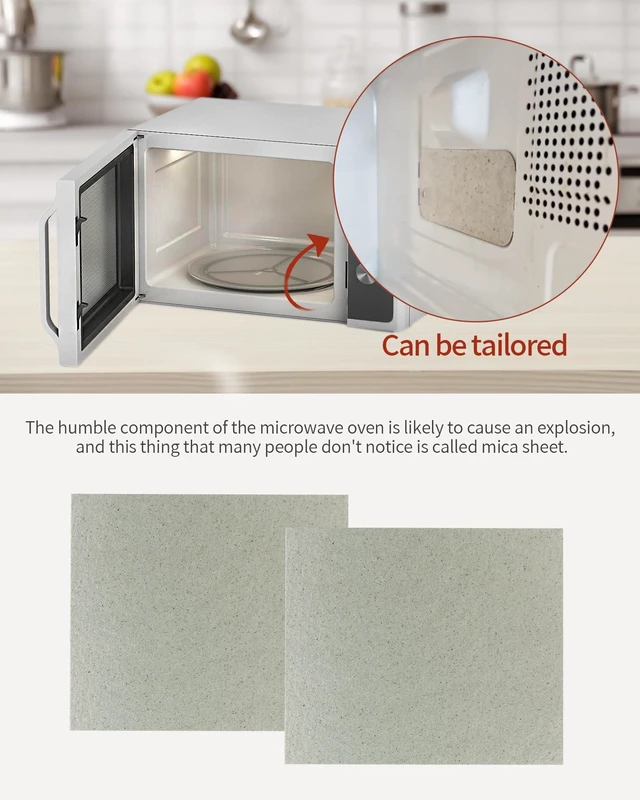 Alt view image 2 of 5 - 2 Pcs Universal Mica Sheets Waveguide Covers for Microwave Oven 150x120mm