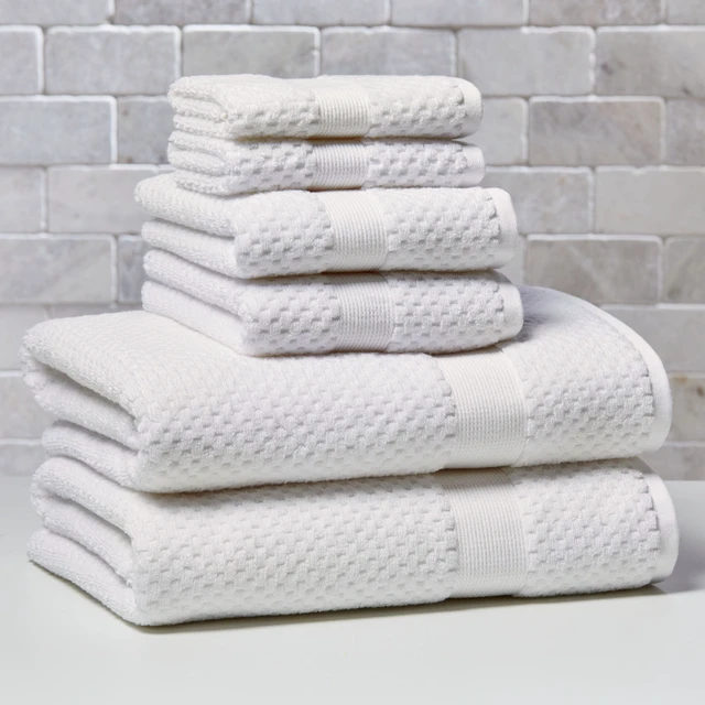 Alt view image 6 of 6 - Better Homes & Gardens Signature Soft Cotton Popcorn Textured Bath Towel, Arctic White