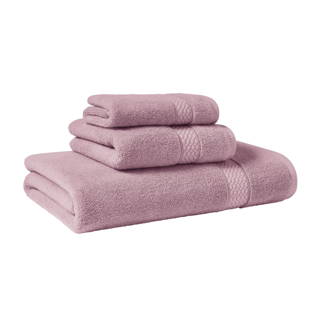Alt view image 7 of 7 - Beautiful by Drew Barrymore Dobby Bath Towel, Rose Pink, 100% Cotton