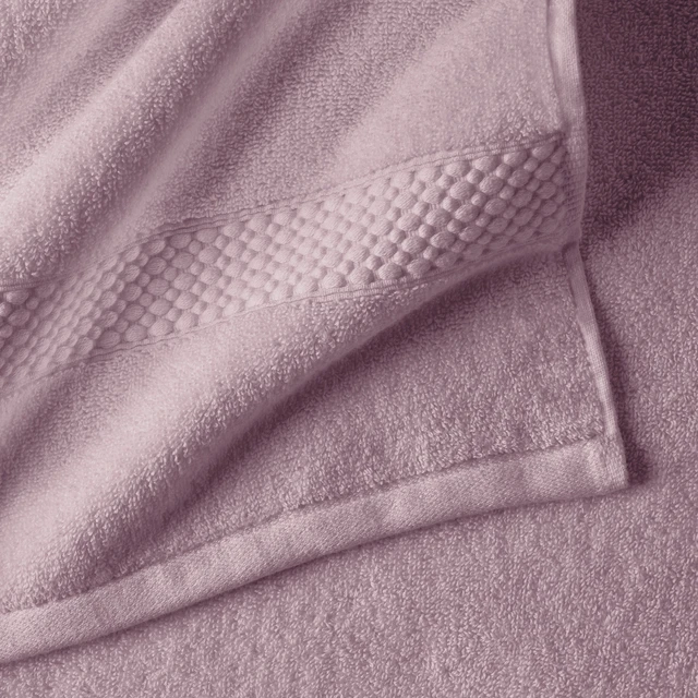 Alt view image 5 of 7 - Beautiful by Drew Barrymore Dobby Bath Towel, Rose Pink, 100% Cotton