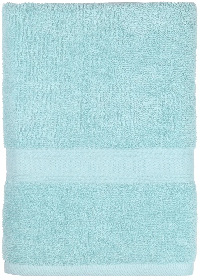 Alt view image 2 of 6 - Mainstays Basic Bath Towel 2 Pack 100% Cotton Aqua
