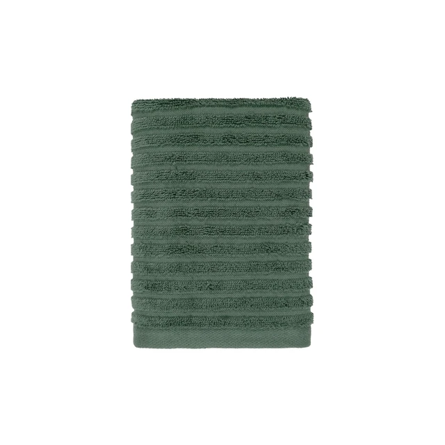 Alt view image 2 of 6 - Better Homes & Gardens PowerLoft AIRRICH 6-Piece Bath Towel Set, Green Ash Textured Stripe