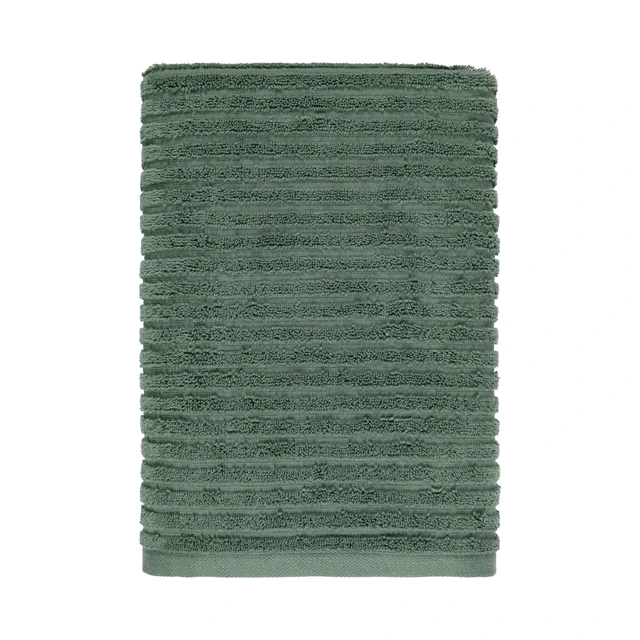 Alt view image 5 of 6 - Better Homes & Gardens PowerLoft AIRRICH 6-Piece Bath Towel Set, Green Ash Textured Stripe