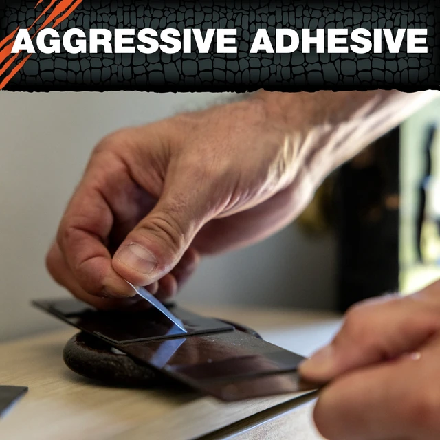 Alt view image 3 of 5 - T-Rex 1 in. x 60 in. Black Extreme Hold Mounting Tape