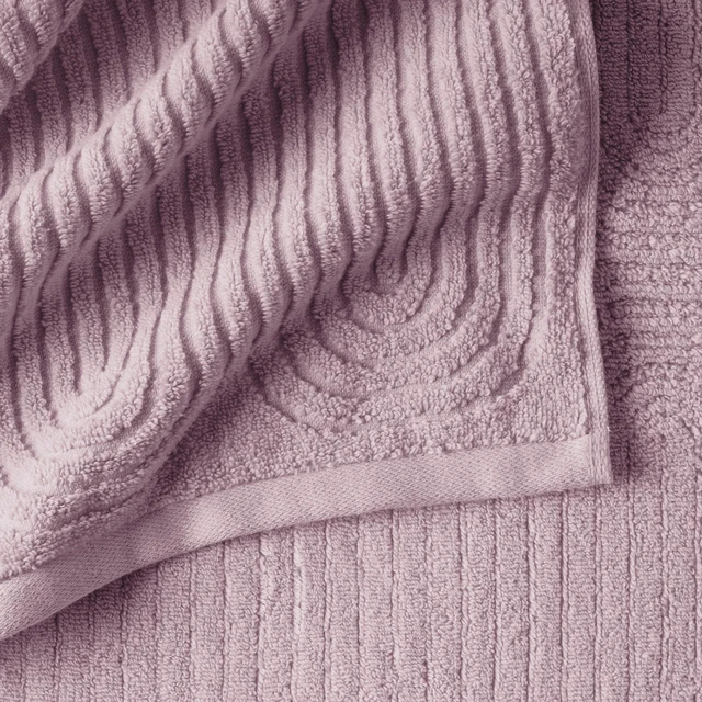 Alt view image 4 of 7 - Beautiful by Drew Barrymore Textured Hand Towel 100% Cotton Rose Pink