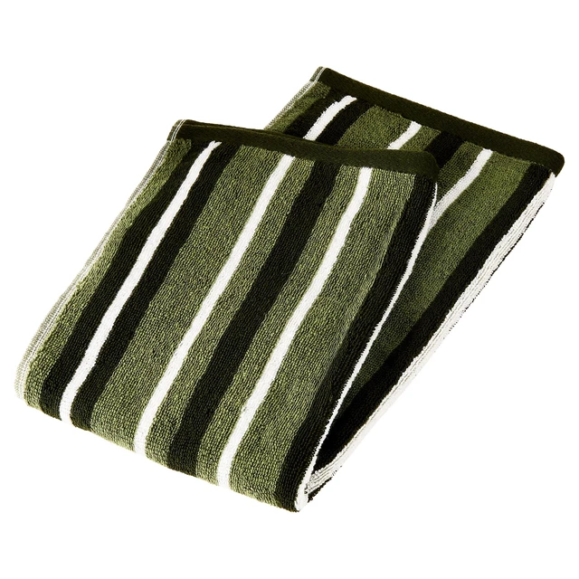 Alt view image 5 of 6 - Mainstays 6-Piece Cotton Striped Towel Set, Green