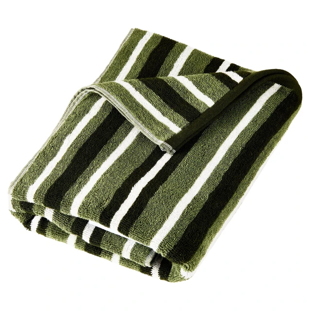 Alt view image 6 of 6 - Mainstays 6-Piece Cotton Striped Towel Set, Green