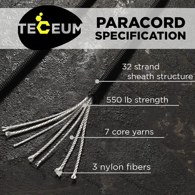 Alt view image 5 of 6 - 4mm 550lb Paracord Rope - Utility Camping Rope