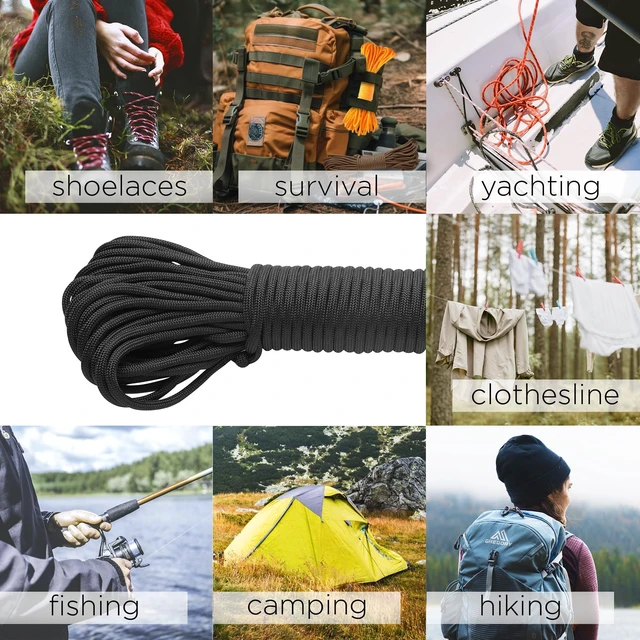 Alt view image 3 of 6 - 4mm 550lb Paracord Rope - Utility Camping Rope