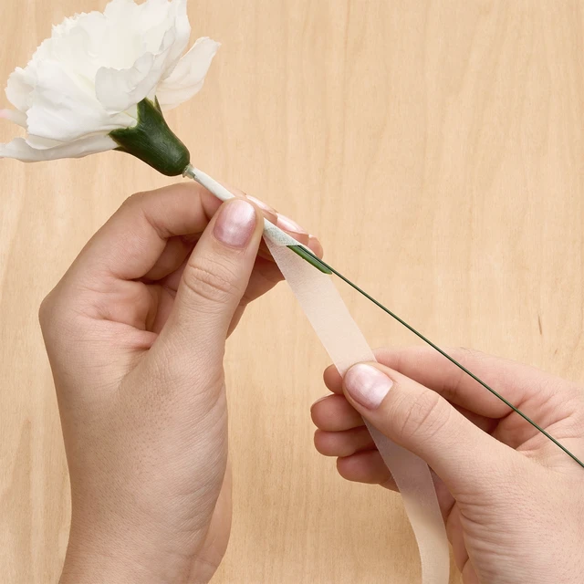Alt view image 4 of 7 - FloraCraft Floral Tape White Paper 0.5in x 60ft 1 Roll