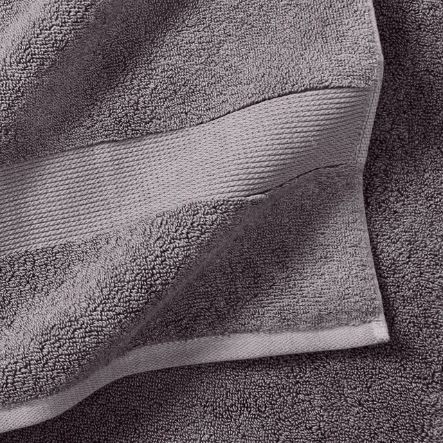 Alt view image 5 of 5 - Better Homes & Gardens Signature Soft Solid Cotton 2-Piece Bath Sheet Set, Grey Flannel