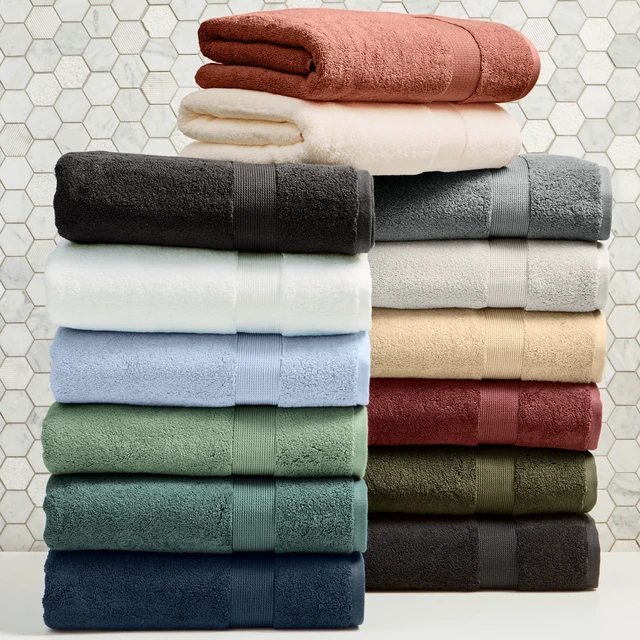 Alt view image 2 of 5 - Better Homes & Gardens Signature Soft Solid Cotton 2-Piece Bath Sheet Set, Grey Flannel