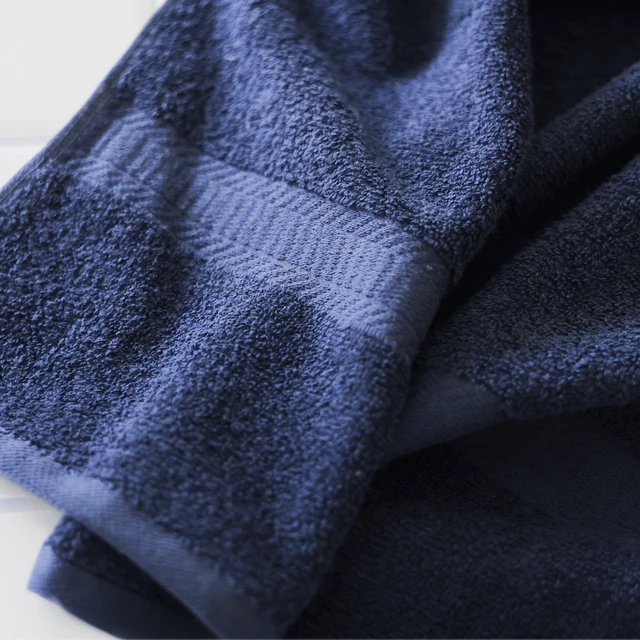Alt view image 3 of 6 - Mainstays 18-Piece 100% Cotton Towel Set, Navy - 4 Bath Towels, 4 Hand Towels, 10 Washcloths