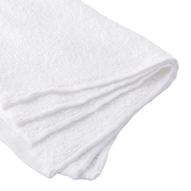 Alt view image 2 of 6 - Hyper Tough 100% Cotton Terry Towels, 14 x 17 in, White, 6-Pack