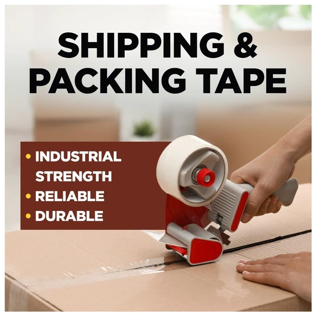 Alt view image 3 of 6 - Scotch Commercial Grade Packaging Tape, 1.88 in x 54.6 yds, 3" Core, Clear, 6 Rolls