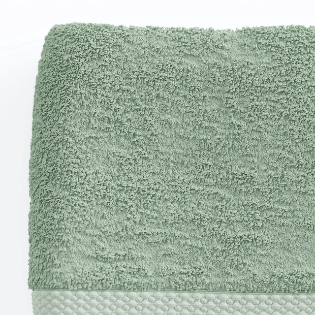 Alt view image 4 of 5 - 6-Piece Dobby Bath Towel Set by Beautiful by Drew Barrymore, 100% Cotton, Sage Green