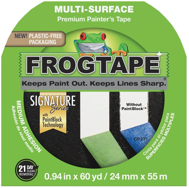 Main image of FrogTape 0.94in x 60yd Green Multi-Surface Painter's Tape