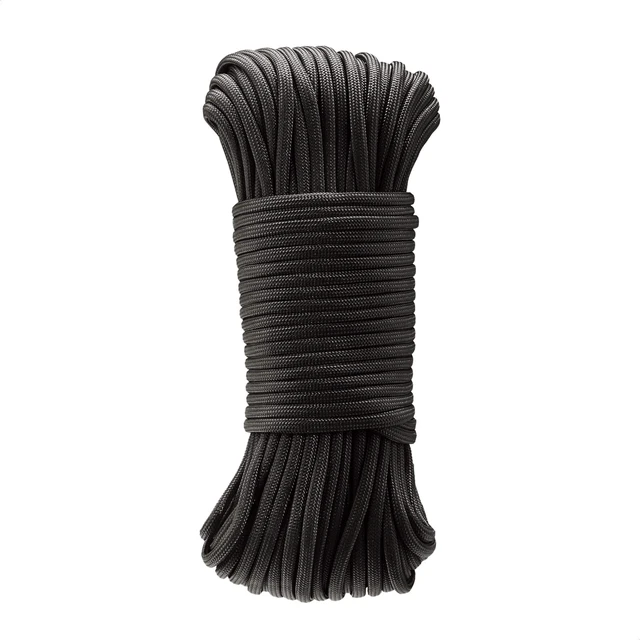 Main image of Amazon Basics 550 Type III Paracord, 7-Strand Core, 5/32in x 100ft (4mm x 30m), Black
