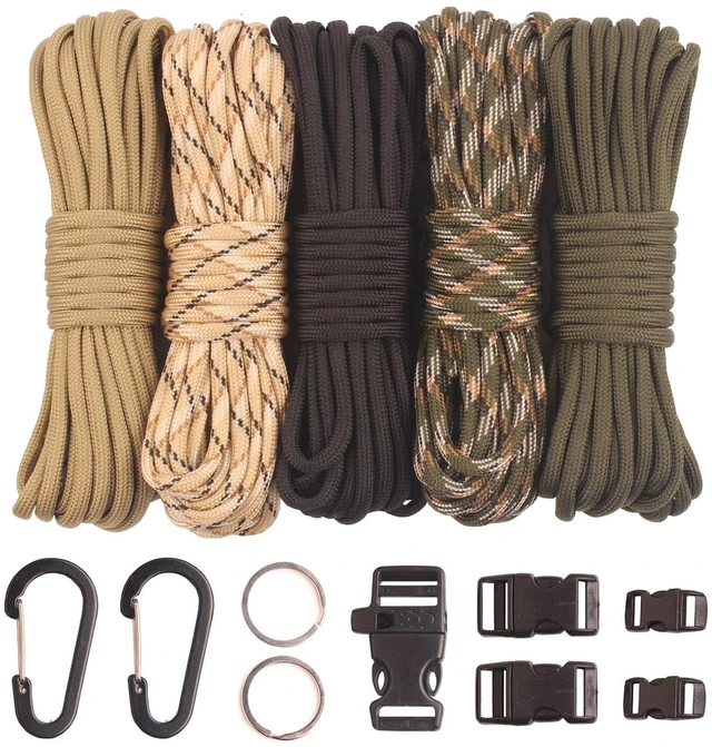 Main image of Paracord 550 Bracelet Making Kit, 20ft Each Rope
