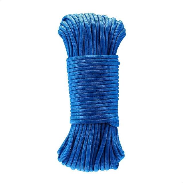 Main image of Basics 550 Type III Paracord, 7-Strand Core, 5/32 in x 100 ft (4mm x 30m), High Strength for Hiking, Camping, Survival, DIY, Bracelets, Lanyards, Outdoor Utility, Blue