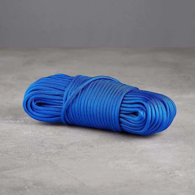 Alt view image 5 of 5 - Basics 550 Type III Paracord, 7-Strand Core, 5/32 in x 100 ft (4mm x 30m), High Strength for Hiking, Camping, Survival, DIY, Bracelets, Lanyards, Outdoor Utility, Blue