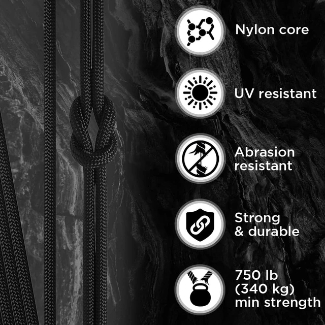 Alt view image 5 of 6 - Paracord 750lb 5/32 Nylon Rope for Tent Camping Utility Outdoor
