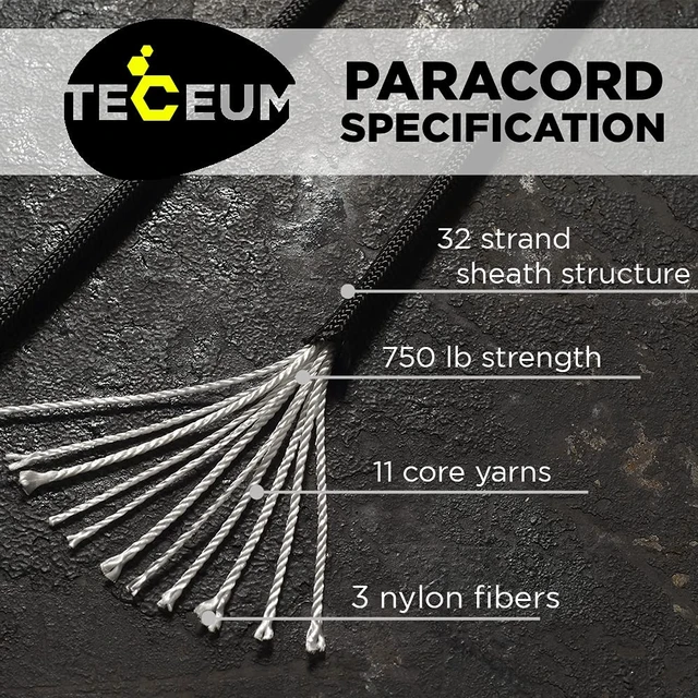 Alt view image 6 of 6 - Paracord 750lb 5/32 Nylon Rope for Tent Camping Utility Outdoor