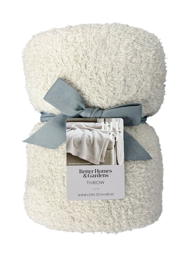 Alt view image 6 of 6 - Better Homes & Gardens Cozy Knit Throw Blanket, Beige, 50x72in